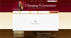 Desktop Screenshot of changingagenerationministries.org